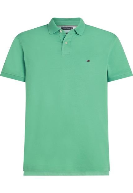 Polo Verde 1985 De Corte Regular Tommy Hilfiger