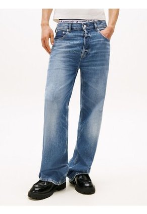 Jeans Azul Tommy Girl Amplios De Talle Bajo Tommy Jeans