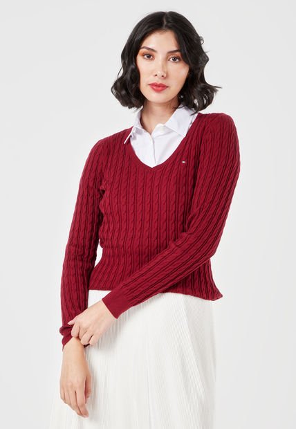 Saco Vinotinto Tommy Hilfiger