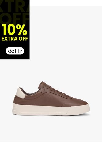 Tenis Chocolate TH Court De Cuero Tommy Hilfiger Tommy Hilfiger