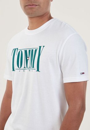 Camiseta Blanco-Verde Tommy Jeans