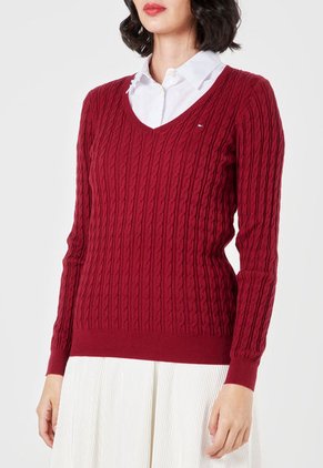 Saco Vinotinto Tommy Hilfiger