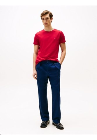 Camiseta Roja De Cuello Redondo Y Corte Extra Slim Tommy Hilfiger Tommy Hilfiger