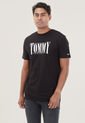 Camiseta Negro-Blanco Tommy Jeans de Tommy Hilfiger