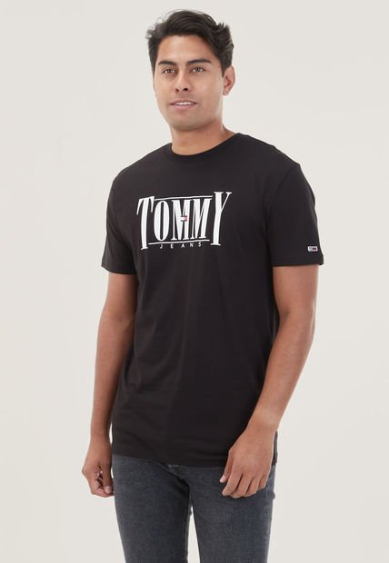Camiseta Negro-Blanco Tommy Jeans