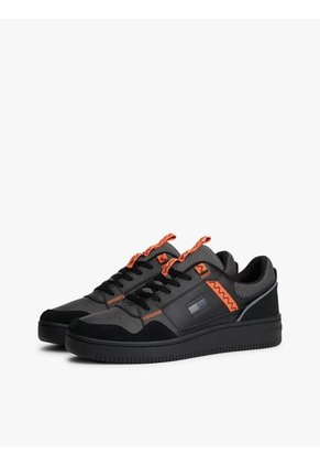 Tenis Negro Retro Basket Tommy Hilfiger