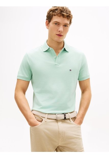 Polo Verde 1985 De Corte Regular Tommy Hilfiger