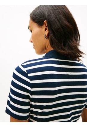 Vestido Azul Tipo Polo 1985 De Corte Slim Tommy Hilfiger