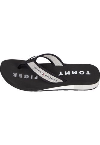 Sandalias Negro Con Logo Tommy Hilfiger Tommy Hilfiger
