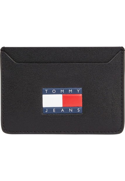 Tarjetero Negro TJM Archive Tommy Hilfiger
