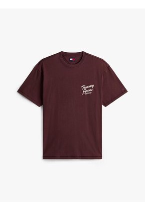Camiseta Vino De Cuello Redondo Con Gráfico Tommy Jeans