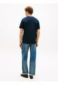 Camiseta Azul De Cuello Redondo Con Logo Tommy Hilfiger de Tommy Hilfiger
