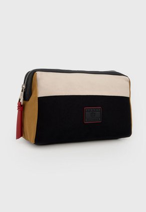 Estuche Negro-Beige-Mostaza Tommy Hilfiger