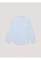 Camisa Celeste A Rayas Con Logo Para Niños Tommy Hilfiger de Tommy Hilfiger