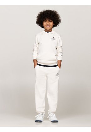 Joggers Blanco Niño Blanco Con Logo Gráfico Tommy Hilfiger