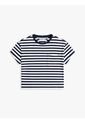 Camiseta Azul Essential Holgada De Rayas Con Logo Tommy Hilfiger de Tommy Hilfiger