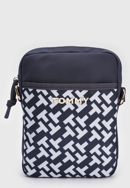 Bolso Manos Libres Azul Navy-Blanco TOMMY HILFIGER