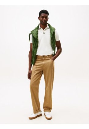 Polo Blanco De Corte Regular Con Logo Tommy Hilfiger