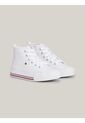Tenis Altas Con Cordones Niña Blanco Tommy Hilfiger de Tommy Hilfiger