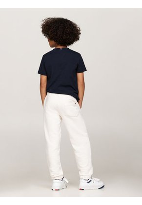Joggers Blanco Niño Blanco Con Logo Gráfico Tommy Hilfiger