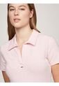 Vestido Rosa Tipo Polo De Rayas Tommy Jeans de Tommy Hilfiger