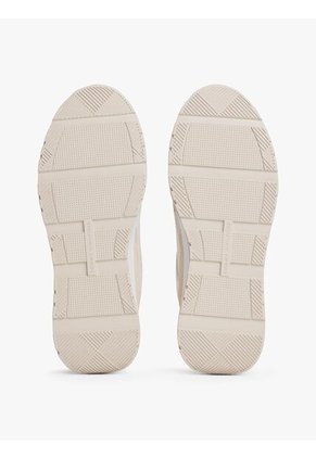 Tenis Beige Casual Fashion Runner En Cuero Tommy Hilfiger