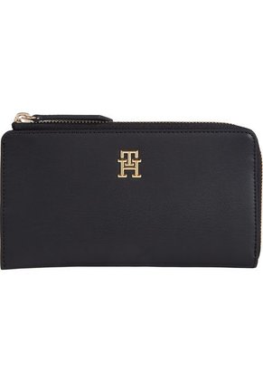 Cartera Mediana Con Logo Mujer Negro Tommy Hilfiger