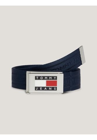 Cinturón Azul Heritage Con Hebilla Deslizante Tommy Hilfiger Tommy Hilfiger