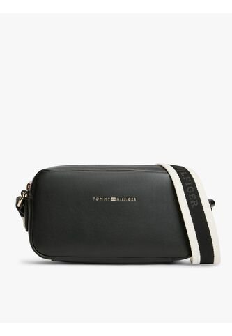 Bolso Negro Cruzado Essential Con Logo En Bajo Relieve Tommy Hilfiger Tommy Hilfiger