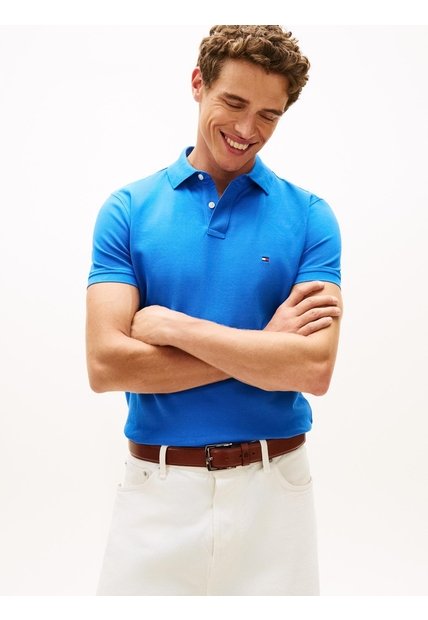 Polo Azul 1985 De Corte Regular Tommy Hilfiger