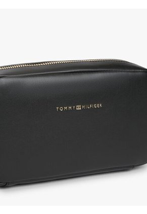 Bolso Negro Cruzado Essential Con Logo En Bajo Relieve Tommy Hilfiger