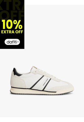 Tenis Blanco Retro Con Cuero Tommy Hilfiger Tommy Hilfiger