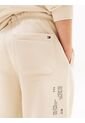 Joggers Beige De Felpa Con Logo Ondulante Tommy Hilfiger de Tommy Hilfiger
