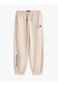 Joggers Beige De Felpa Con Logo Ondulante Tommy Hilfiger de Tommy Hilfiger