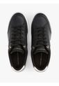 Tenis Negro En Cuero Con Monograma TH Tommy Hilfiger de Tommy Hilfiger