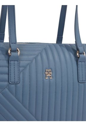 Bolso Azul Poppy Con Logo Metálico Tommy Hilfiger