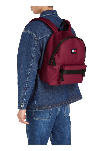 Morral Roja Para Diario Con Parche Elevated Tommy Hilfiger
