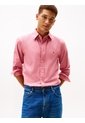 Camisa Rosada TH Flex Regular De Popelín Tommy Hilfiger de Tommy Hilfiger