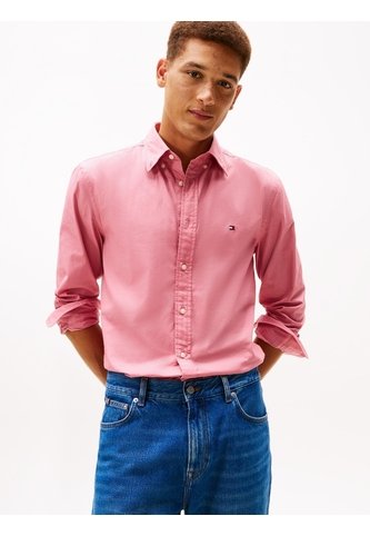 Camisa Rosada TH Flex Regular De Popelín Tommy Hilfiger Tommy Hilfiger