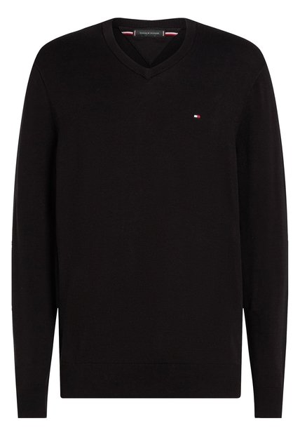 Saco Negro Essential Con Cuello V Tommy Hilfiger