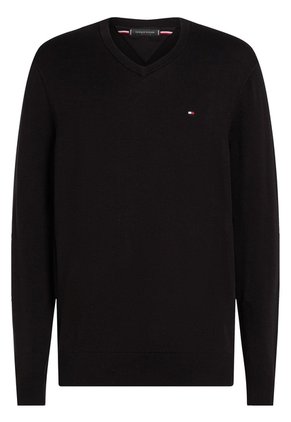 Saco Negro Essential Con Cuello V Tommy Hilfiger