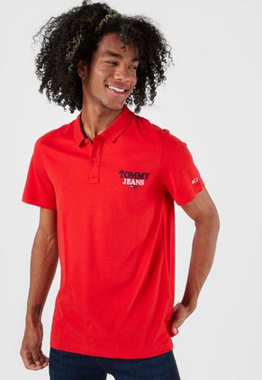 Camiseta Polo Rojo-Azul-Blanco Tommy Jeans