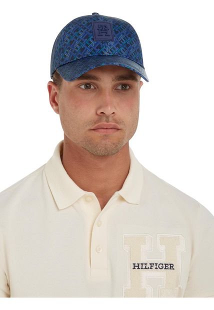 Gorra Azul De Béisbol De Seis Paneles Tommy Hilfiger