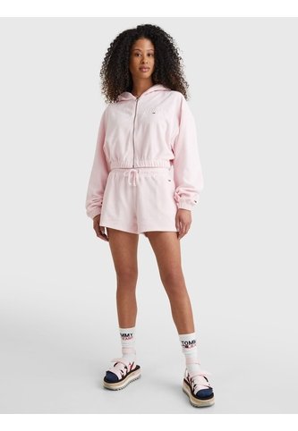 Hoodie Con Hoodie Y Logo Mujer Rosa Tommy Jeans Tommy Hilfiger