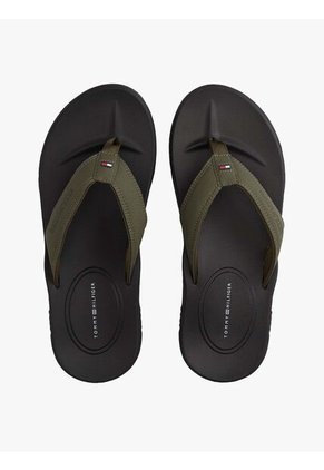 Sandalias Verde Con Logo Tommy Hilfiger