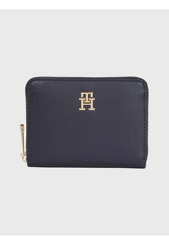Billetera Azul Iconic Mediana Con Cierre Para Mujer Tommy Hilfiger Tommy Hilfiger