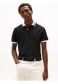 Polo Negro De Corte Regular Con Logo Tommy Hilfiger de Tommy Hilfiger