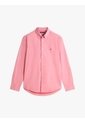 Camisa Rosada TH Flex Regular De Popelín Tommy Hilfiger de Tommy Hilfiger