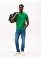 Camiseta Verde De Cuello En V Tommy Hilfiger de Tommy Hilfiger