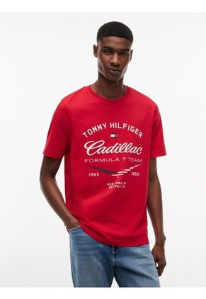 Camiseta Roja Varsity TH X Cadillac Formula 1® Team Tommy Hilfiger